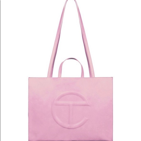 Large Bubblegum Pink Telfar Bag - Picture 3 of 5